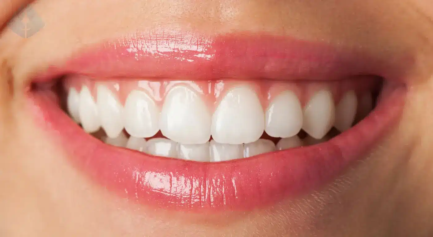 Close-up of a perfect, radiant smile showing the beautiful results of cosmetic dentistry in New Jersey